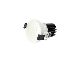 DM201610  Bania 12W Powered by Tridonic 12W 1200lm 3000K 36° Engine, 300mA,White IP65 Fixed Recessed Spotlight Inner Glass cover, 5yrs Warranty